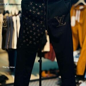 Louis Vuitton Black Monogram Pants